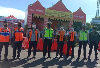 Pos pam mudik lebaran 2022 Kota Makassar. Selasa (03/05/2022)