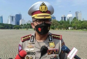 Dirlantas PMJ siagakan personil di lokasi wisata. Senin (02/03/2022)