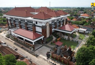 Pasar Sukawati blok C kabupaten Gianyar setelah di revitalisasi. Minggu (08/05/2022)