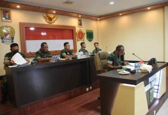 Pangdam Kasuari vidcon bersama Panglima TNI. Senin (09/05/2022)