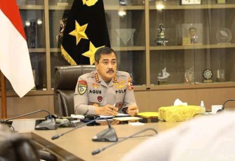 Kabareskrim Polri saat memberikan keterangan pers di ruang kerjanya. Kamis (12/05/2022)