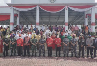 Upacara Hardiknas Pemkot Bitung, Jumat  (13/5/2022)