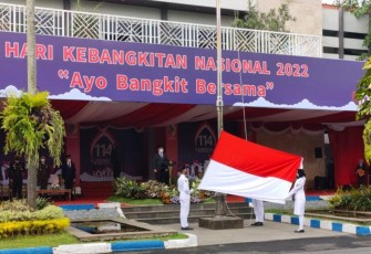 Upacara peringatan Harkitnas Pemkab Tulungagung, Jumat (20/5/2022)