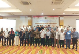 Temu kemitraan industri besar dan kecil menengah kota Cilegon tahun 2022 di Royale Krakatau Cilegon. Kamis (19/05/2022)