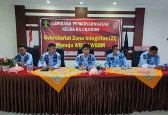 Materi penguatan fungsi tugas dan pengamanan di Lapas Kelas II A Cilegon