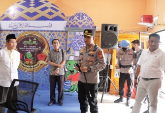 Kapolres Kaur saat Tinjau Lokasi Perlombaan MTQ
