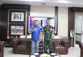 Pangdam XII/Tpr ketika menerima kunjungan Bupati Melawi di Makodam XII/Tpr