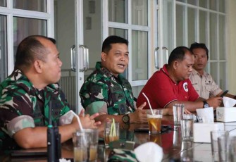 Danrem 023/KS saat ngopi bareng bersama awak media