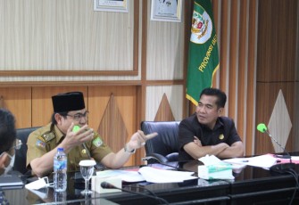 Rapat Lintas Sektoral, di ruang rapat Rafflesia Kantor Gubernur Bengkulu, Selasa (31/5/2022).