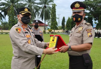 Wisuda purna bakti anggota Polres Bengkulu Selatan, Selasa (31/5/2022).