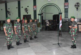Korps raport penerimaan perwira baru Kodim 0803/Madiun