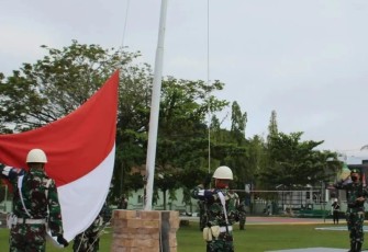 Upacara bendera anggota Kodim 1015/Sampit