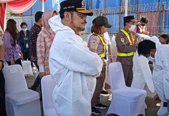 Mentan SYL saat sidak kapal ternak di pelabuhan Tanjung Priok 