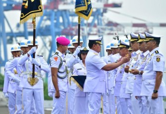 Kasal saat sertijab tujuh jabatan strategis TNI AL di Jakarta 