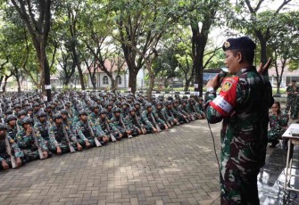 Pembekalan psikologi pasukan pendarat di Puslatdiksarmil Sidoarjo 