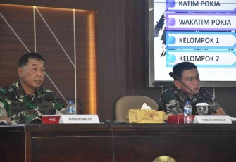 Danseskoad saat membuka TFG seminar TNI Angkatan Darat VI Tahun 2022
