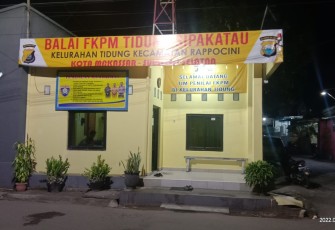 Salah satu pos kamling di wilayah Polsek Rapocini