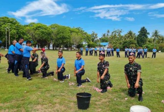Tradisi masuk satuan baru di Lanud Maimun Saleh 