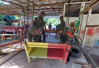Pemindahan Paud di Masjid Sirotul Jannah Jagoi Babang