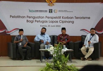 Pelatihan petugas lapas pahami perspektif korban terorisme di Lapas Kelas I Cipinang Jakarta 