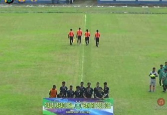 Pertandingan liga santri di wilayah Kodim 0801 Pacitan