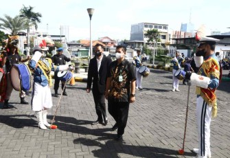 GS drum SMK KAL-1 Surabaya saat pameran Vokasi SMK Swasta