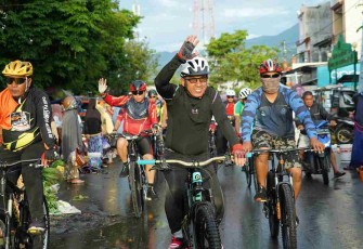 Gowes bareng Pangdam XIV/HSN  di Bumi Sawerigading
