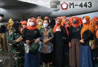 Rombongan PKK saat menerima informasi mengenai Muspusdirla 