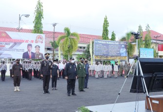 Peringatan hari Bhayangkara ke-76 di Polres HSU
