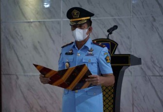 Kalapas Cilegon saat memberikan sambutan dalam acara pelantikan pejabat JFT