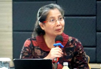 Zanariah saat acara lokakarya penguatan kesehatan primer di Lombok