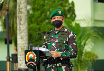 Danrem 071/Wijayakusuma saat menyampaikan perintah Kasad