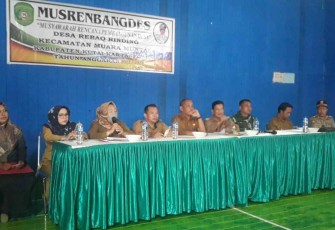 Musrembangdes di gedung BPU Desa Rebag Riding