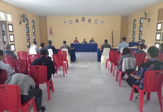 Rapat panitia HUT Kemerdekaan RI ke-77 di perbatasan 