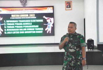 Penyuluhan hukum di Makorem 023/KS