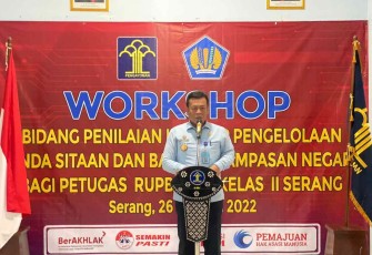 Kadiv Pemasyarakatan Masjuno saat membuka workshop 