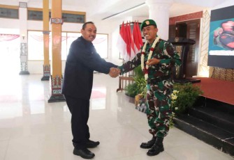 Pengukuhan Dandim Ngawi menjadi Bapak Asuh Stunting 