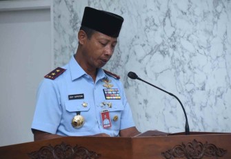 Dankoharmatau saat memberikan sambutan 