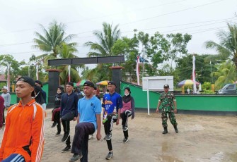 Serka Moelkan saat gembleng paskibraka 