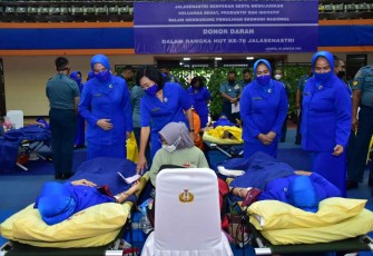 Donor darah peringati HUT ke 76 Jalasenastri di Jakarta 