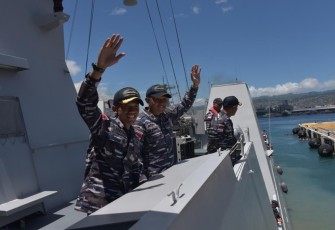 Ilustrasi personel TNI AL KRI I Gusti Ngurah Rai-332 