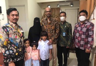 Swafoto bersama dikediaman warga negara Yaman
