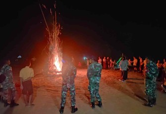 Persami Pramuka di perbatasan 