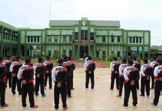 Upacara peringatan Haornas di Kodim 0906/Kkr