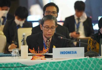 Luhur Pradjarto saat mengikuti APEC SME Working Group Meeting Ke-54 di Thailand 