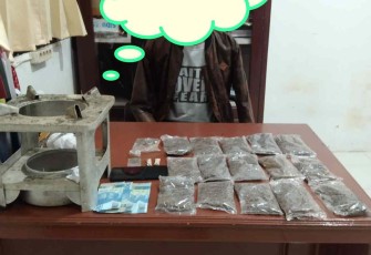 M (37) pengedar ganja di wilayah Sorong