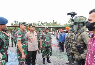 Kesiapan Pasukan  Pengamanan Kunjungan Wakil Presiden