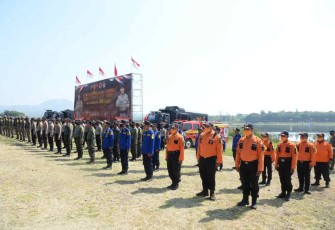 Latihan SAR dan Karhutla 