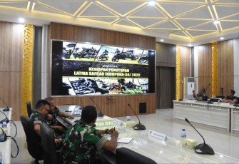 Pemaparan kesiapan Latma Safkar Indopura-34/2022 di Makodam Jaya. Jum'at (7/10)