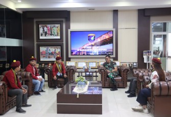 Suasana pertemuan Pangdam XII/Tpr dengan PMKRI Pontianak